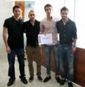 Segon premi a la millor gesti de la cartera de renda variable: Marc Esteva Ferragut, Carles Esteva Ferragut, Gabriel Ramon Francia i Jaume Miralles Castro
