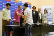 Acte de lliurament dels premis a la sala d'actes de Son Lled, campus universitari, Palma (8/5/2014) 