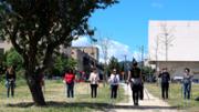 27/04/2015 Taller d'iniciaci a la marxa nrdica, a crrec de Glria Franquet (monitora de Nordic Walking Palma)