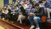 04/03/2016 X edici de l'Olimpada de Geografia a la sala d'actes de l'edifici Guillem Cifre de Colonya, campus universitari, Palma