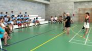 Benvinguda. Recepci dels participants. Edifici de les installacions esportives