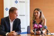 16/07/2018 Roda informativa: Francisco Lpez Sim i Valentina Milano - Foto: A.COSTA (UIB)
