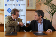 Signatura de conveni de la UIB amb l'Ajuntament de Sller i el Grup Serra - Foto: A.Costa/UIB