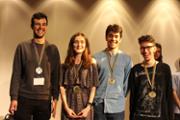 Els guanyadors de la medalla d'or. Foto: UIB