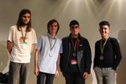 Els guanyadors de la medalla de plata. Foto: UIB