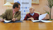 El senyor Jaume Grimalt fa donaci del seu fons documental a la UIB - Foto: A.COSTA/UIB