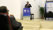 Presentaci de la primera tesi doctoral que s'ha llegit a la Facultat de Medicina de la UIB a crrec de l'autor, Francesc Xavier Molina Romerao - Foto: A.COSTA/UIB
