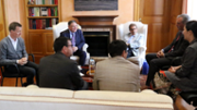 Ricardo Sagrera, Marat Syrlybayev, Lloren Huguet, Enrique Garca, Makhabat Ramazanova, Anuarbek Kakabayev i Bartomeu Dey - Foto: A.COSTA/UIB