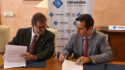Signatura de l'acord de collaboraci entre El Gas, SA i la Universitat de les Illes Balears - Foto: A.Costa/UIB