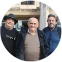 Miquel Ribas, Hiplito Medrano i Jaume Flexas. Foto:UIB