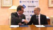 Acord de collaboraci entre la UIB i l'Oficina de Prevenci i Lluita contra la Corrupci a les Illes Balears  - Foto: A.COSTA/UIB