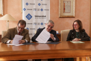 Lloren Huguet, Sebasti Mandilego i Maria Lourdes Rodrguez - Foto: A.Costa/UIB