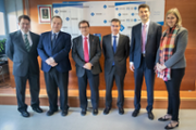 Marcos Gonzlez, Jos Mara Vzquez, Lloren Huguet, Miguel Rodrguez, Antonio Conde i Catalina Pons-Estel - Foto: UIB/A.COSTA