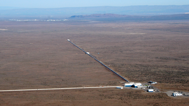 Vista aèria de l'observatori de LIGO a Hanford (Estats Units). Foto: LIGO