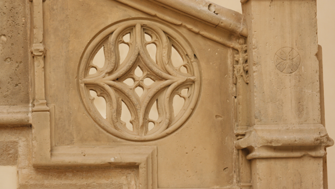 L'escala d'accés a la planta noble de Ca n'Oleo (Palma) - Foto: UIB