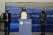 La doctora Mara Antonia Jimnez Corts, de l'rea de coneixement Fsica de la Terra