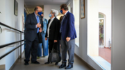 Arribada de la senyora Pilar Benejam a la Seu de Menorca - Foto: A.COSTA/UIB