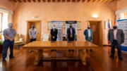 Andreu Moi, Adri Muntaner, Jaume Carot, Francisco Jos Perucho, Carlos Prez i Fernando Llodr - Foto: A.COSTA/UIB