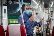 Microxerrades al tren amb Agust Jans - Foto: A.COSTA/UIB