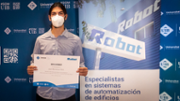 L'alumne Joan Bennsar Pons, guanyador de la beca ROBOT d'enginyeria industrial - Foto: A.Costa/UIB