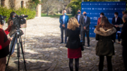 Atenci als mitjans de comunicaci als jardins de Son Lled - Foto: A.Costa/UIB