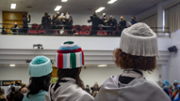 La coral interpreta el Gaudeamus Igitur - Foto: A.Costa/UIB