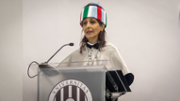 La doctora honoris causa llegeix la lli magistral - Foto: A.Costa/UIB