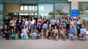 Grup d'alumnes de primria, ESO i batxillerat amb #SersUIB - Foto: A.Costa/UIB