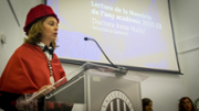 Lectura d'un resum de la memria de l'any acadmic passat, a crrec de la Secretria General de la Universitat - FOTO: A.Costa/UIB
