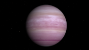 L'exoplaneta WASP-166b, en una imatge de la NASA. 