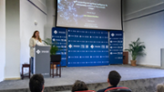 Lidia Talavera presentant la seva tesi doctoral Soft Computing and Artificial Intelligence for Interpretable Analysis of Dermoscopic images - Foto: A.COSTA/UIB