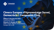 Cartell de la Cimera Europea d'Aprenentatge Servei, Democrcia i Comproms Cvic