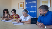 Signatura del conveni entre la UIB i el Centre Mater Misericordiae - Foto: A.COSTA/UIB