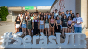 Alumnes participants al XIV Campus Cientificotcnic d?Estiu (1r torn) i al VI Campus Humanisticosocial d'Estiu de la UIB - Foto: A.COST/UIB