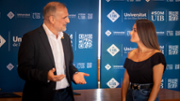 El Rector de la UIB, doctor Jaume Carot, i la presidenta del Collegi Oficial de Treball Social de les Illes Balears, senyora Carolina Rossell - Foto: A.COSTA/UIB