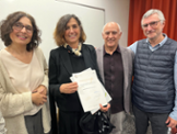 Lliurament de la distinci a la Facultat d'Educaci.