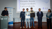 Els alumnes de la UIB que han presentat el projecte Happen In. - Foto: A.COSTA/UIB