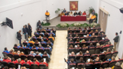 El doctor honoris causa llegeix la lli magistral. - Foto: A.COSTA/UIB