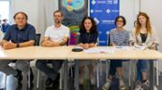 Roda informativa: El doctor Sascha Husa, el doctor David Benjamin Keitel, la doctora Alicia Sintes, la doctora Marta Colleoni i la doctora Anna Hefernan - Foto: A.COSTA/UIB 