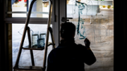 Mural illustrat a m en directe a crrec de l'artista Malen Company - Foto: A.Costa/UIB