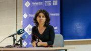 Margalida Capell: atenci als mitjans de comunicaci - Foto: A.Costa/UIB