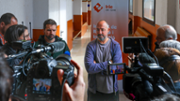El doctor Rubn Comas: atenci als mitjans de comunicaci | Foto: A.Costa/UIB