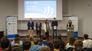 La doctora Loren Carrasco, vicerectora d?Innovaci i Transformaci Digital de la Universitat de les Illes Balears, fa una salutaci | Foto: A.Costa/UIB