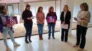 Lectura collectiva del manifest commemoratiu del Dia Internacional de les Dones a la Seu d'Eivissa i Formentera