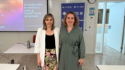 Les investigadores Silvia Ortiz i Joanna Blahopoulou. Foto: UIB