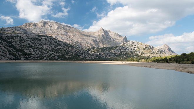 L'embassament del Gorg Blau, a la serra de Tramuntana (Mallorca). Foto: AETIB/GOIB